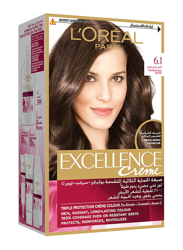 L'Oreal Paris Excellence Hair Colour Creme,  Profound Dark Blonde, 172ml   - Dubai