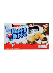 Kinder Happy Hippo Cocoa Cream Chocolate Biscuits, 5 Pieces, 105g