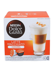 Nescafe Dolce Gusto Latte Macchiato Caramel Coffee, 16 Capsules, 168.8g