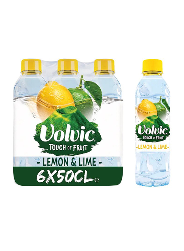 

Volvic Natural Lemon Lime Mineral Water, 6 x 500ml