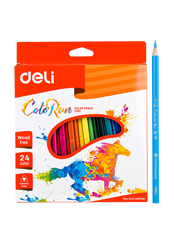 

Deli Colourun Colour Pencil Set, 24-Pieces, Multicolour