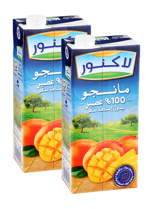 

Lacnor No Add Sugar Mango Juice, 2 x 1 Litre