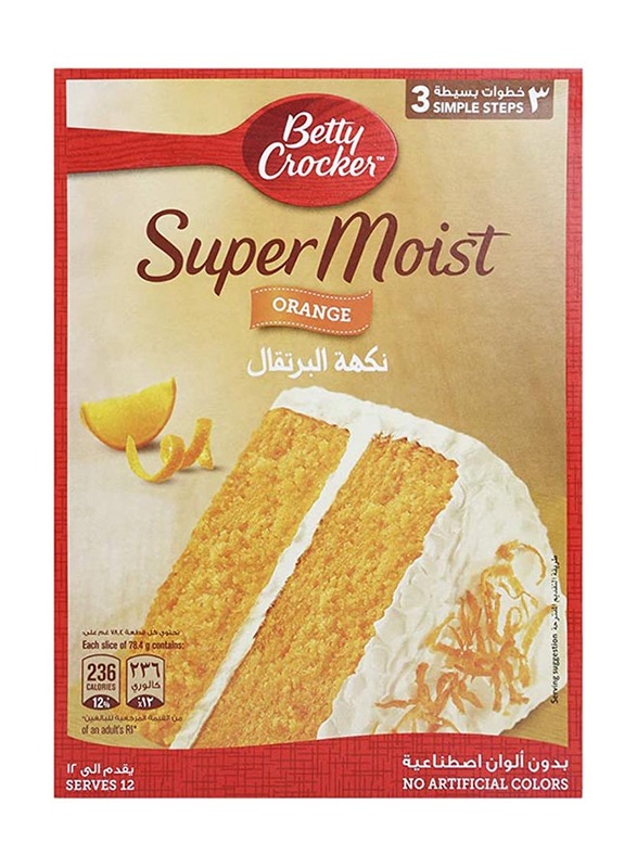 

Betty Crocker Super Moist Orange Cake Mix, 500g