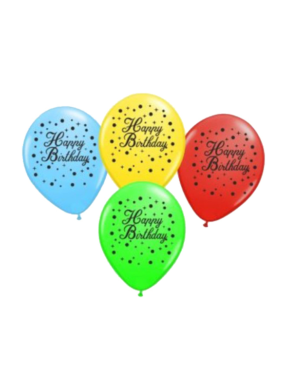 

Happy Birthday Printed Balloons, 10 Piece