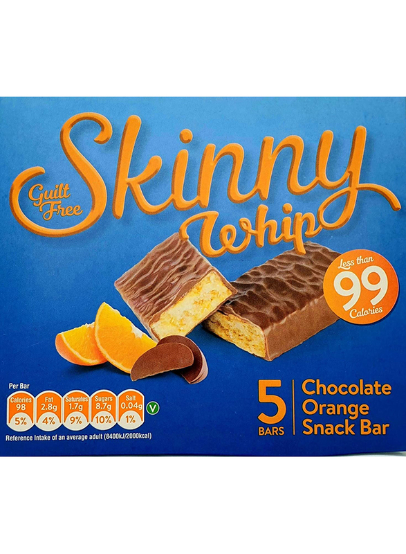 

Skinny Whip Chocolate Orange Snack Bar, 5 x 25g