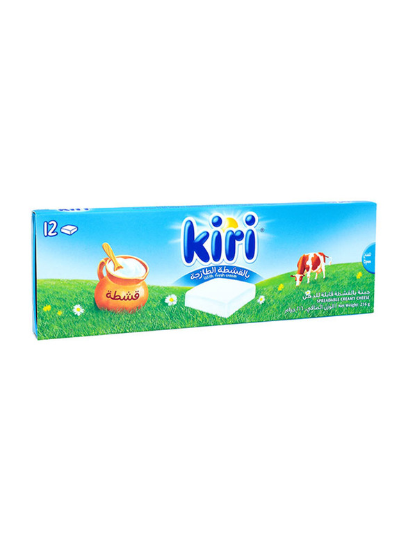 

Kiri Spreadable Creamy Cheese, 12 Pieces, 216g