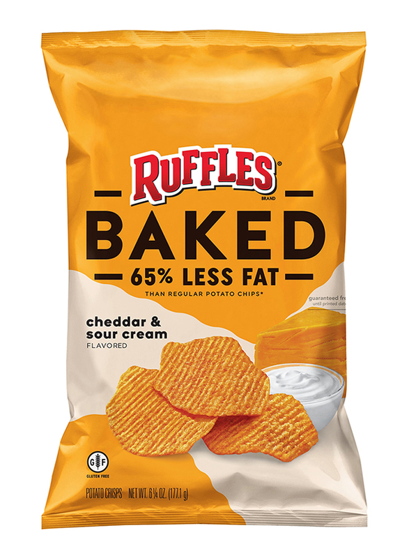 

Ruffles Baked Cheddar & Sour Cream Flavoured Potato Crisps, 170g
