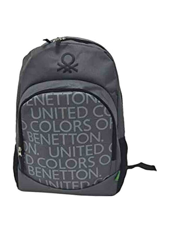 

Benetton Commercial Fashion School Bagpack, Grey/Black