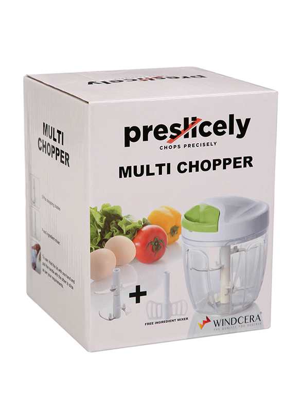 

Windcera Manual Plastic Multi Chopper, White/Clear