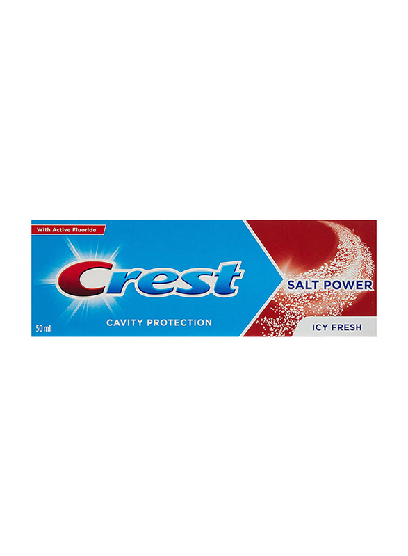 

Crest Active Fluoride Salt Power Icy Fresh Toothpaste, 50ml