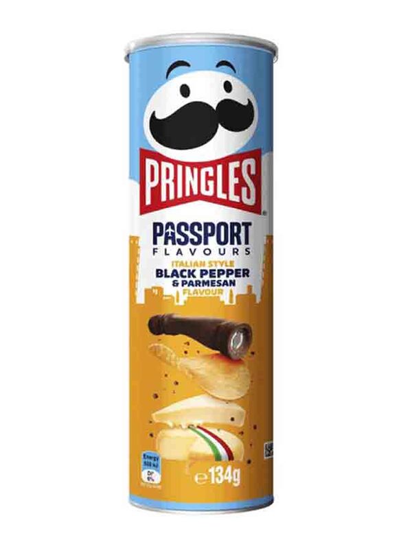 

Pringles Italian Style Black Pepper & Parmesan Chips, 134g