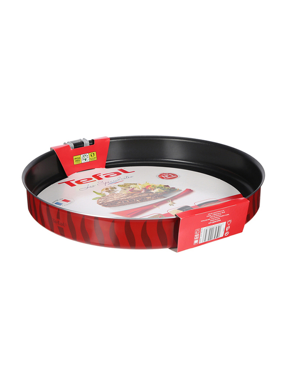 

Tefal 38cm Non-Stick Round Les Specialis Kebbes Oven Dish, Red/Black