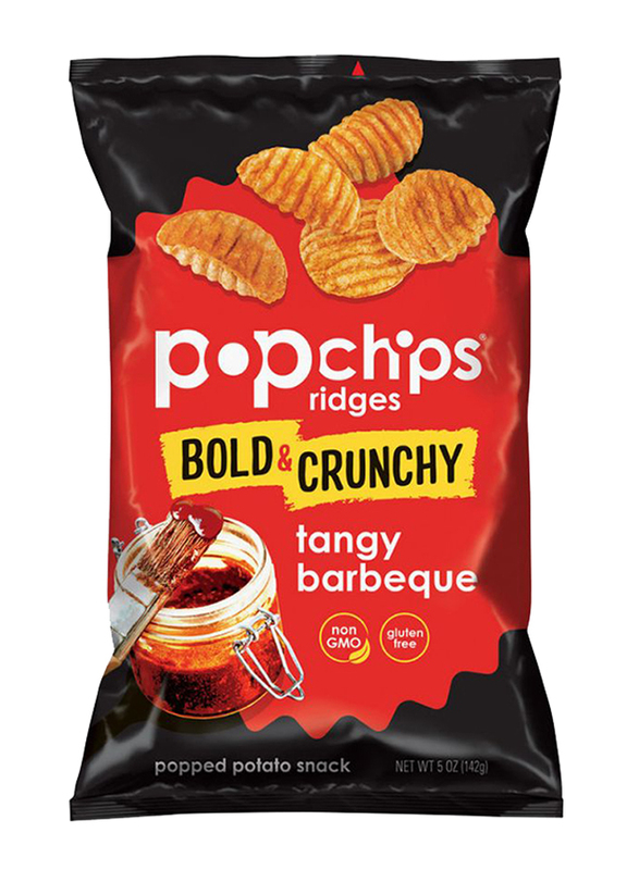 

Popchips Ridges Tangy Barbecue Potato Chips, 142g