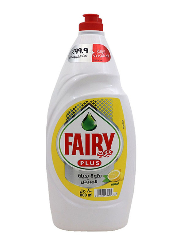 

Fairy Plus Lemon Dishwash Liquid, 800ml