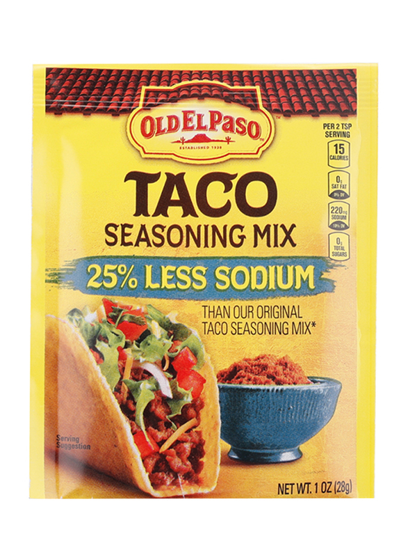 

Old El Paso Taco Low Sodium Seasoning Spices, 28g