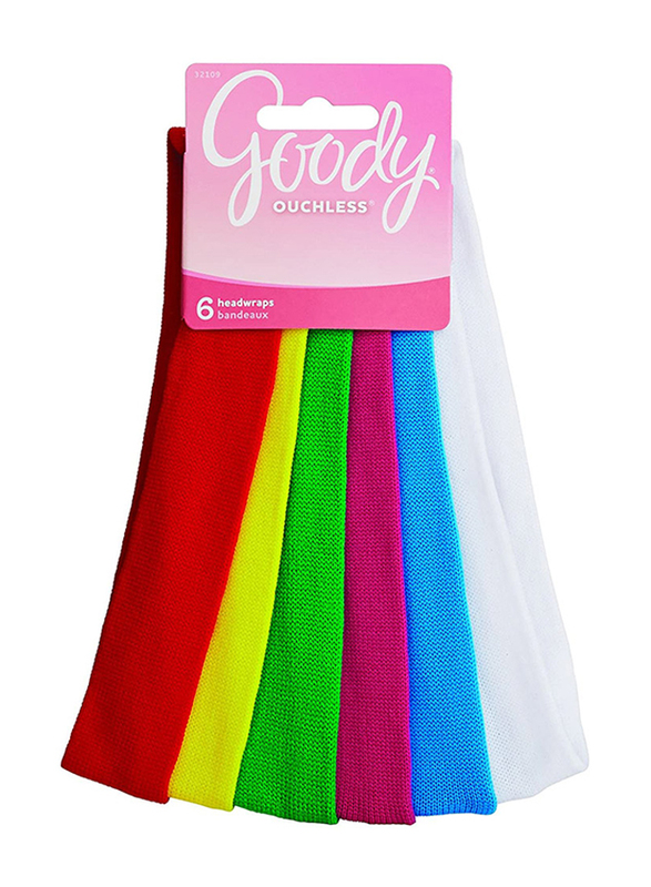 

Goody Girls Ouchless Jersey Headwrap, 6 Pieces