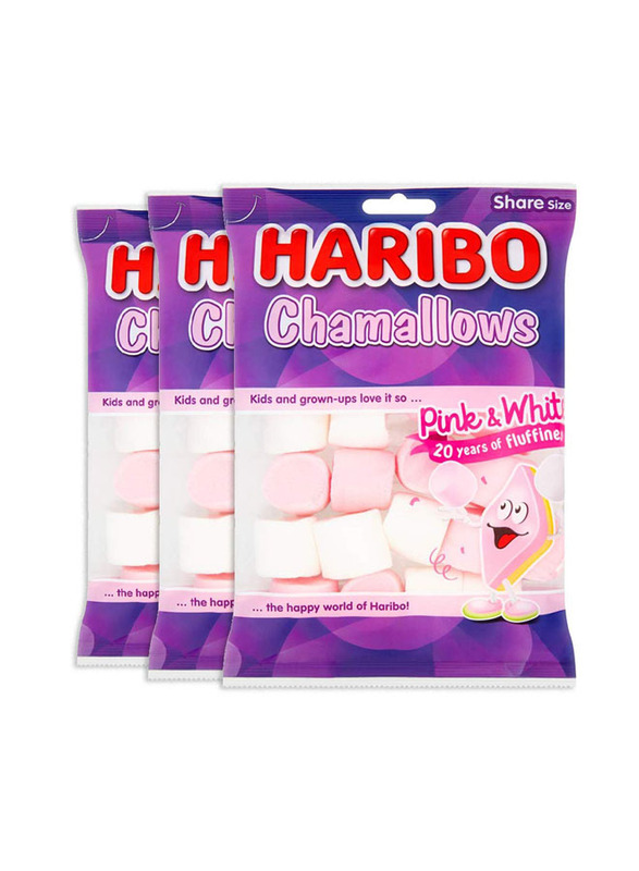 

Haribo Pink & White Chamallows, 3 x 150g