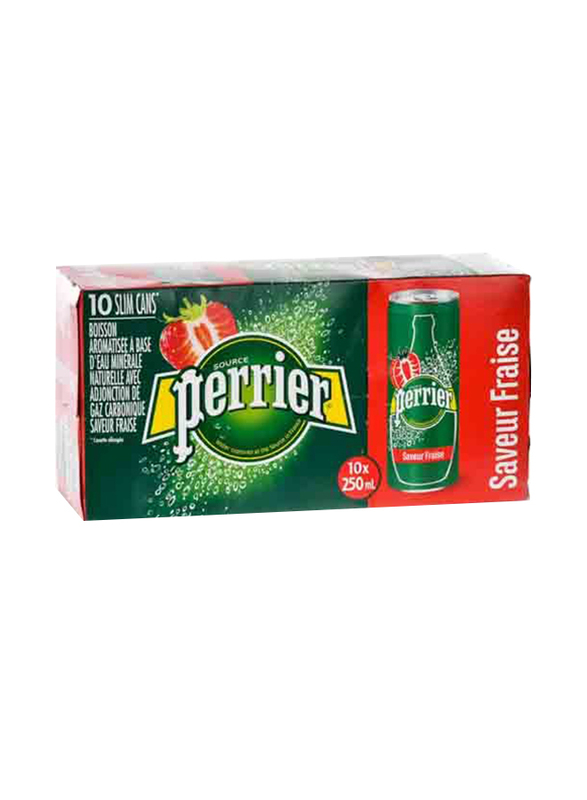 

Perrier Strawberry Flavor Natural Mineral Water, 10 x 250ml