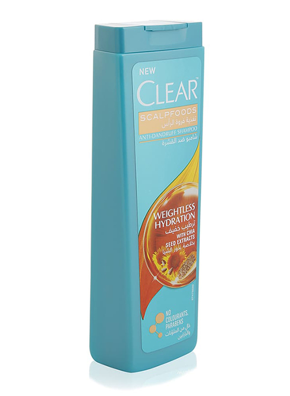 

Clear Weightless Hydration with Chia Seed Extracts Anti-Dandruff Shampoo for All Hair Types, 400ml