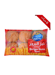 Lusine Plain Burger Bun, 6 Pieces, 402gm