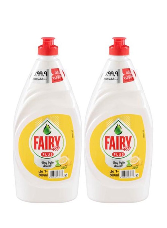 

Fairy Ultra Liquid Lemon Dishwash, 2 x 600ml