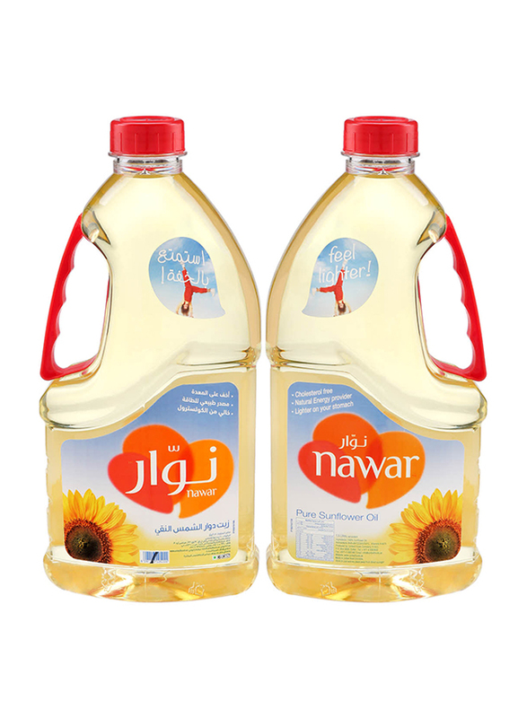 

Nawar Sunflower Oil, 2 x 1.5 Litres