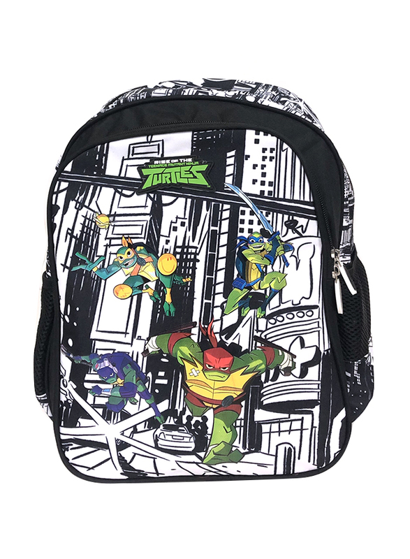 

Nickelodeon Ninja City Guard School Backpack, White/Black/Green