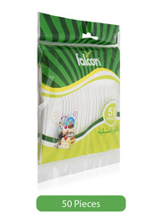 Falcon 50-Pieces Plastic Tea Spoons, White