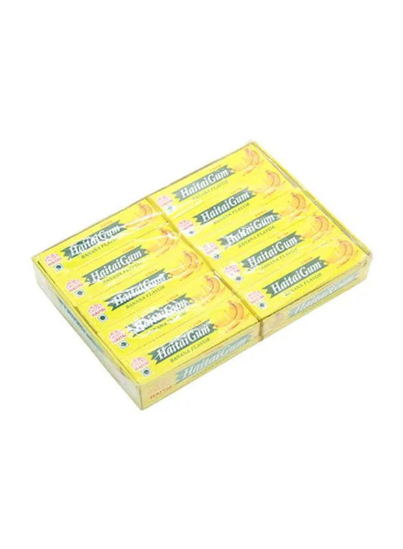 

Haitai Banana Flavour Chewing Gum, 20 Pieces x 12g