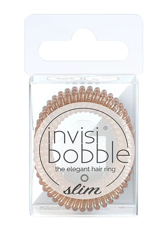 

Invisibobble Slim Fruit Fiesta Squeeze the Day Hair Ties, Gold, 3 Piece