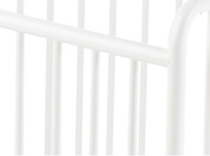 Foundations USA Stowaway Steel Foldable Crib, White