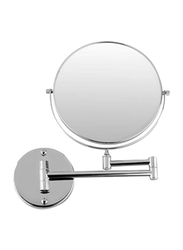 Roomwell UK Rondo Wall Mounted Cosmetic/Make-Up Mirror, Silver