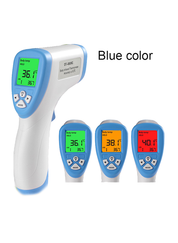 Health Essentials Infrared Thermometer Medical Forehead for Baby Kids and Adults, Blue/White