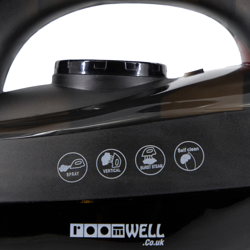 Roomwell UK Full Function Xpress Steam Iron, 1600W, EX 4100, Black