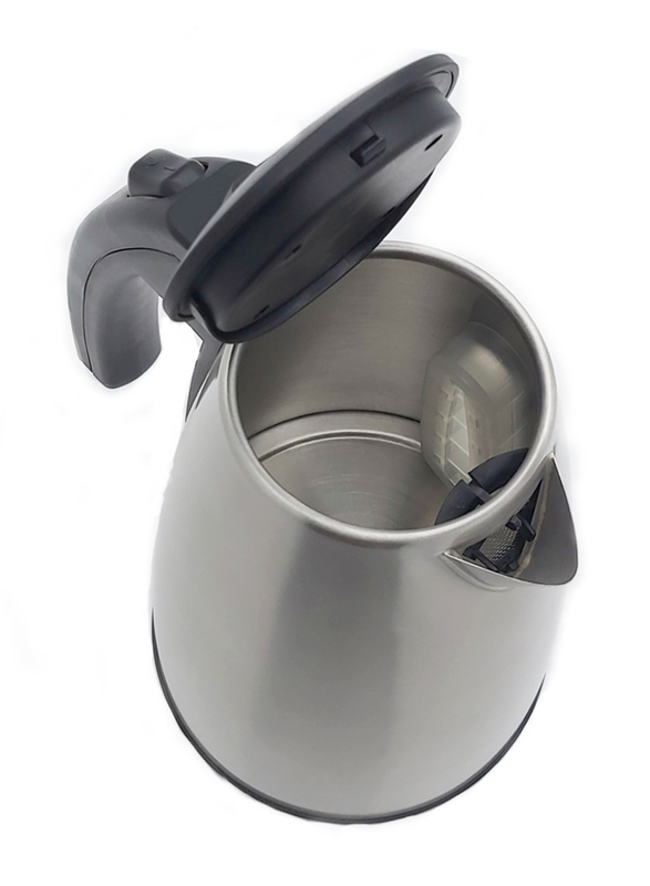 Roomwell UK 1L Regent Stainless Steel Electric Kettle, 1500W, EKRE 4118, Silver