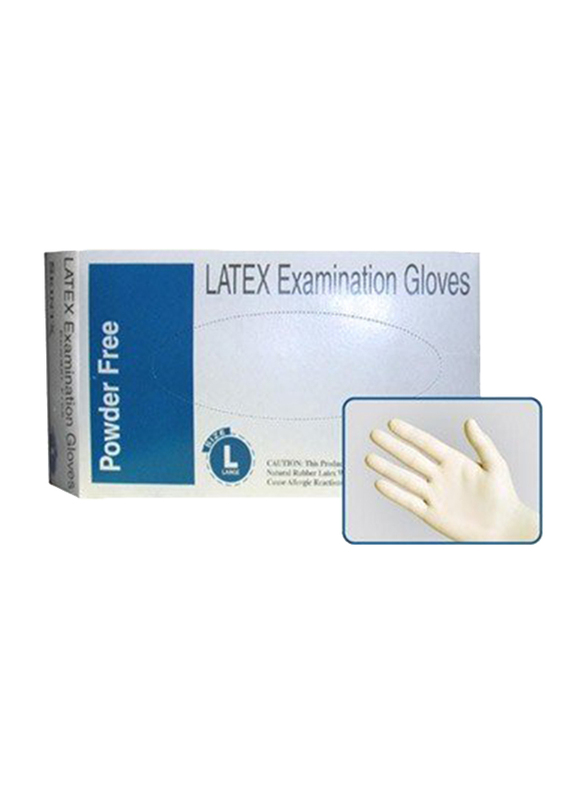 

Health Essentials Latex Protective Disposable Gloves, Large, 100 Pieces