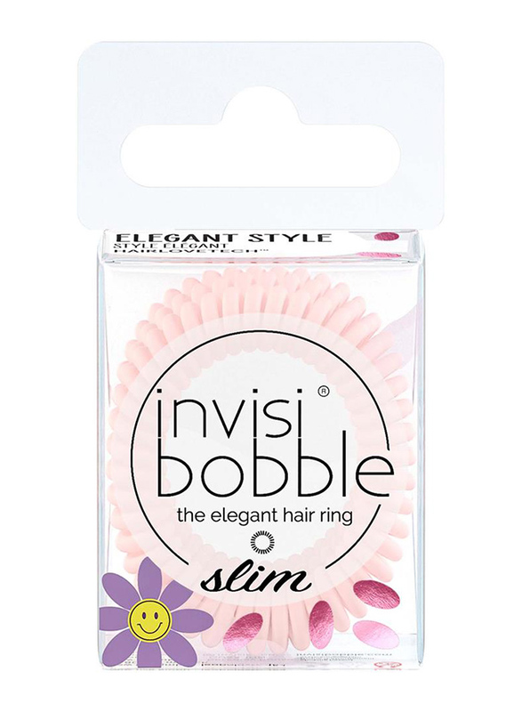 

Invisibobble Slim of Bronze and Beads Hair Ties, Gold, 3 Piece