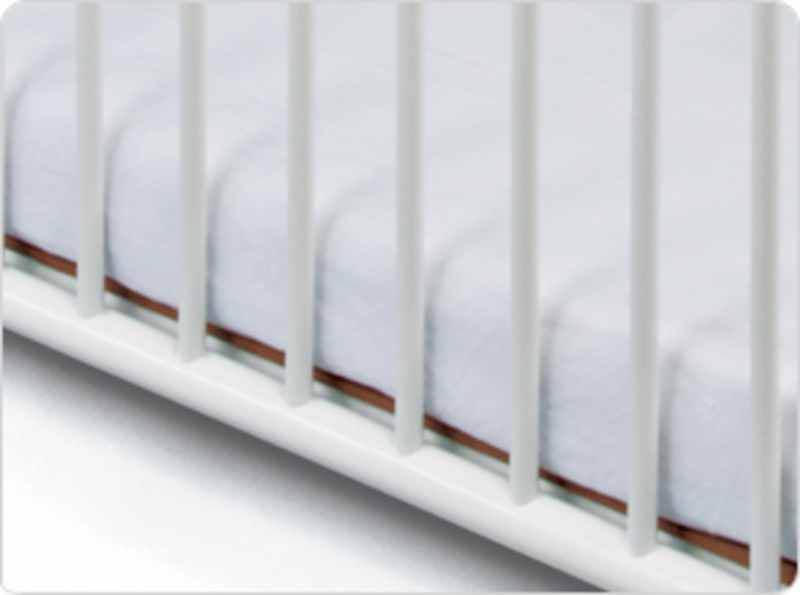 Foundations USA Stowaway Steel Foldable Crib, White