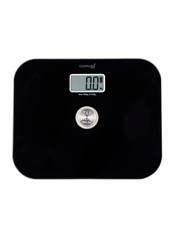 

Roomwell UK Battery Free Bathroom Weighing Scale, Black