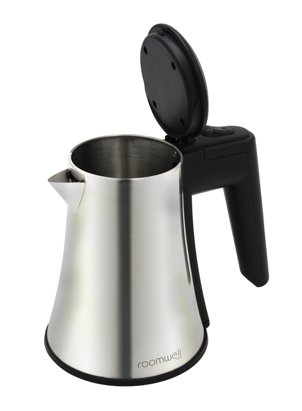 Roomwell UK 0.5L Stainless Steel Ecoline Electric Kettle, 1000W, EKEC 4119, Silver