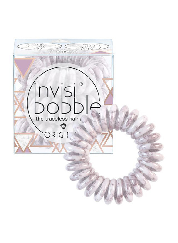 

Invisibobble Marblelous Original ST Taupez Hair Tie, White, 1 Piece