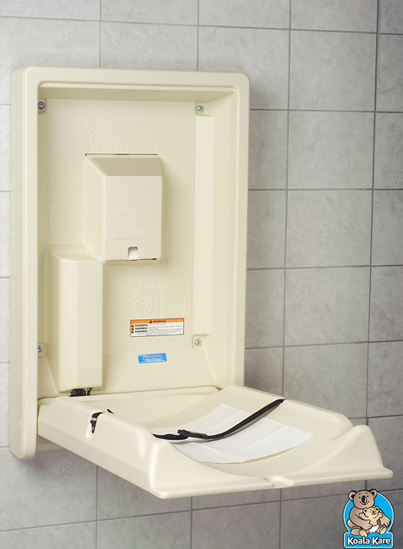 vertical baby changing station