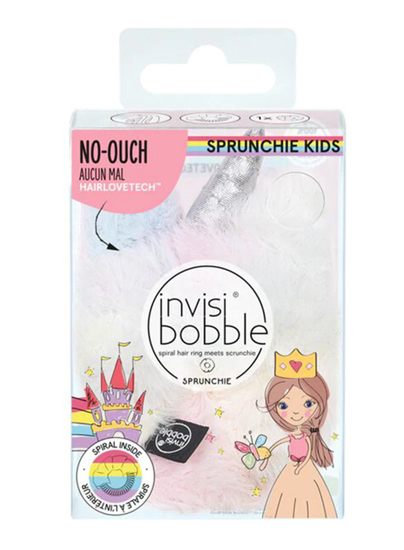 

Invisibobble Kids Sprunchie Unicorn Scrunchie, White, 1 Piece