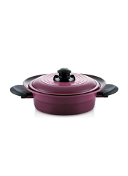 Roichen 3 Ltr Round Ceramic Smart Pot Casserole, 1.75 Kg, 67x30x7.2cm, Violet