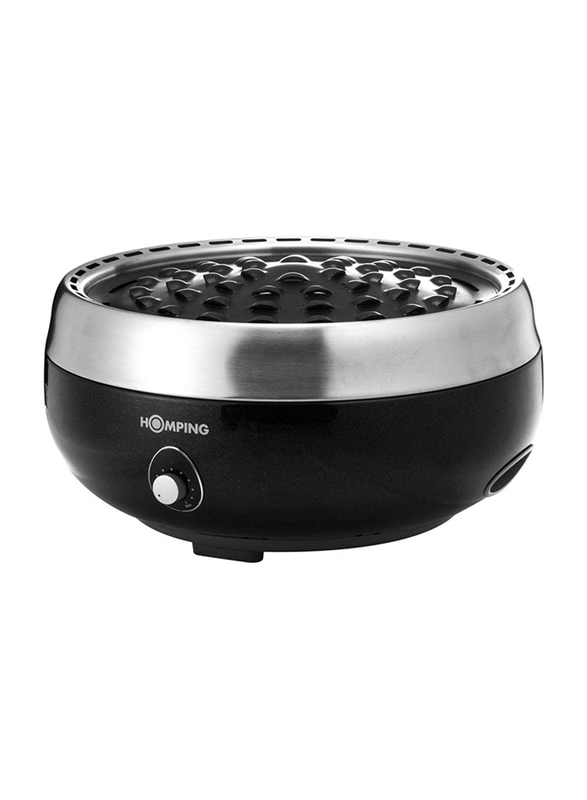 Homping Smokeless Charcoal Grill, 528200, Black