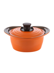 Roichen 20cm Premium Ceramic Casserole, 1.5 Kg, 38x20.5x8.5cm, Orange