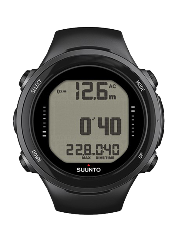 Suunto D4I Novo Digital Unisex Watch with Silicone Band, Water Resistant, SS020365000, Black