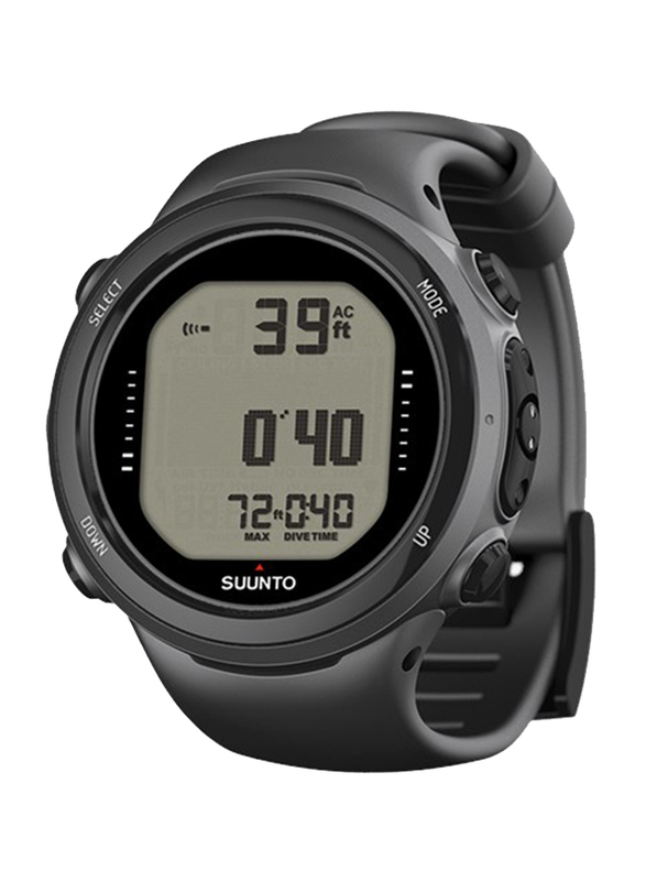 Suunto D4I Novo Digital Unisex Watch with Silicone Band, Water Resistant, SS020365000, Black