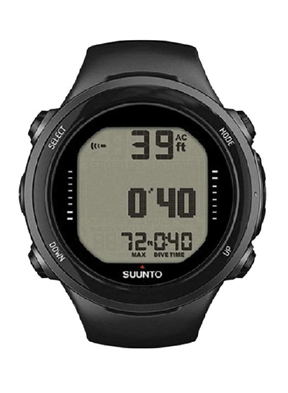 Suunto D4I Novo Digital Unisex Watch with Silicone Band, Water Resistant, SS020365000, Black