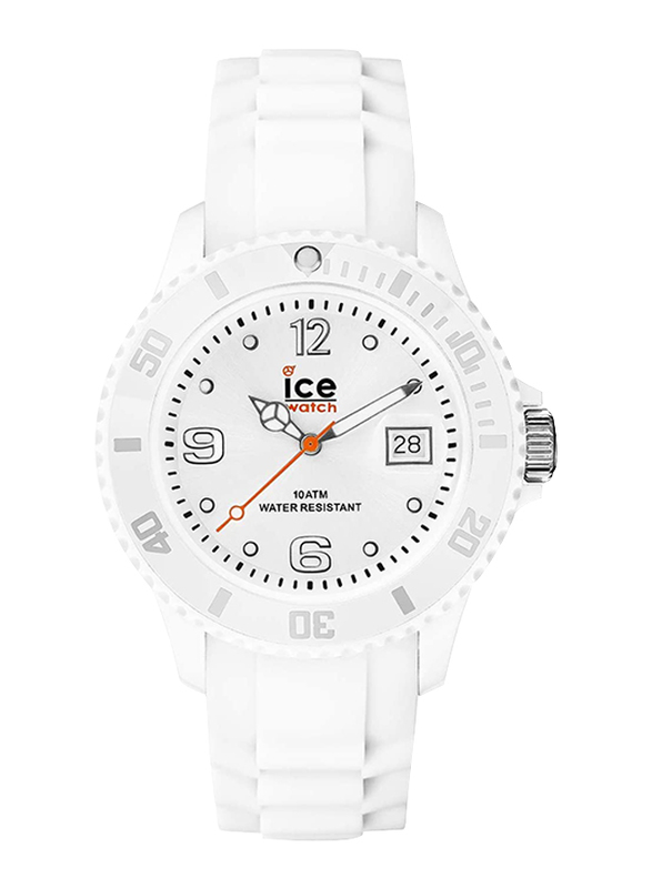 Ice Watch Analog Watch Unisex with Silicone Band, Water Resistant, SIWEBBS11, White